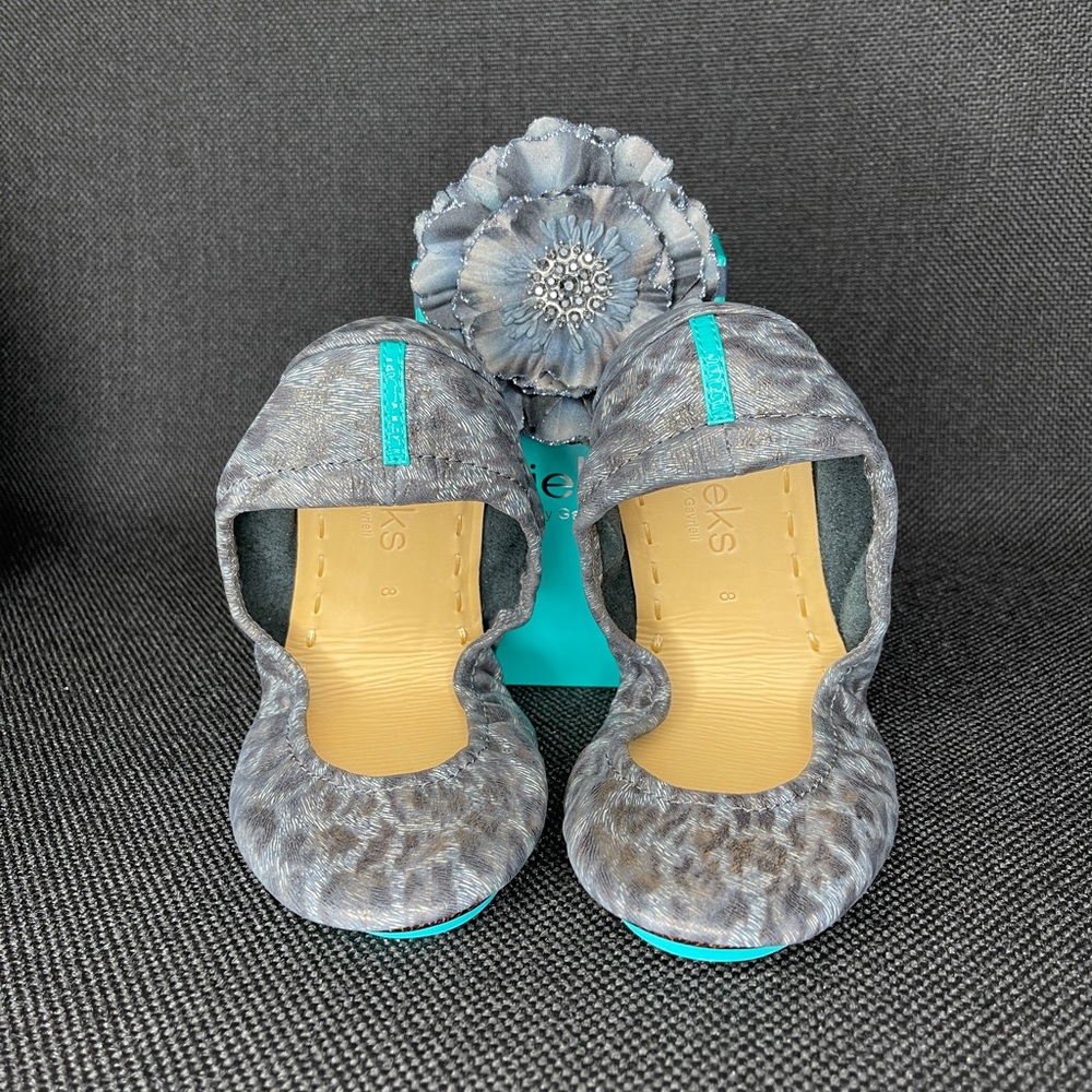Tieks Black Leopard FLASH DEAL RARE LE NEW NIB RARE Print limited edition Size 8